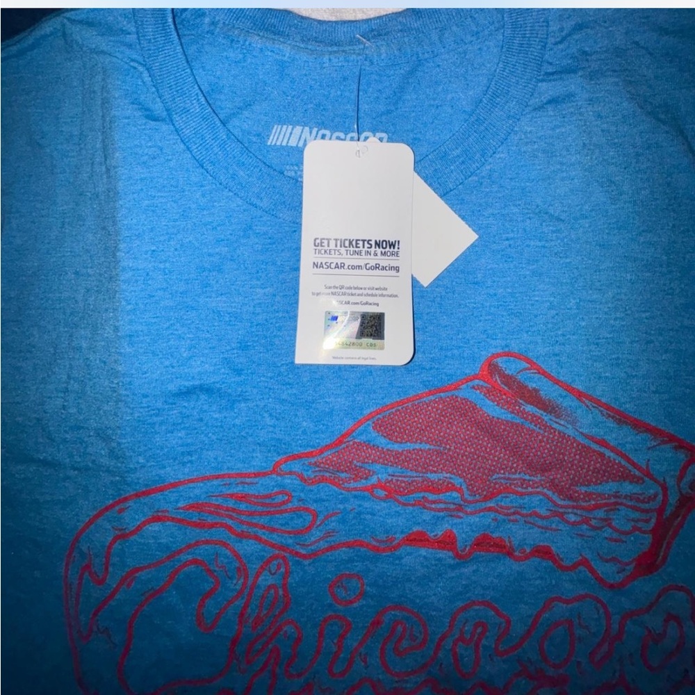 NASCAR Chicago Street Race July 2024 T Shirt Blue Pizza Graphic Mens Size Medium - Picture 4 of 6